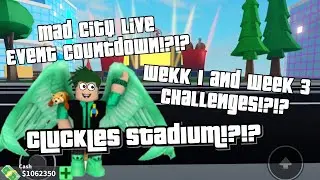 MAD CITY LIVE EVENT COUNTDOWN + WEEK 1 AND WEEK 3 CHALLENGES!!!!