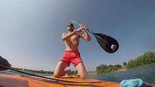 Steinberger See mit Paddle Board