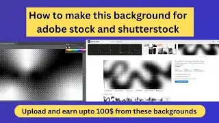 Adobe Stock Color Halftone Background | Adobe Stock Tutorial | Sell on Shutterstock & Earn Online