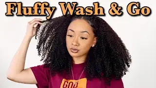 CURLY HAIR ROUTINE FOR FLUFFY WASH & GO, USING TEXTURE ID PRODUCTS