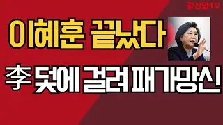 이혜훈 끝났다/李 덫에 걸려 패가망신