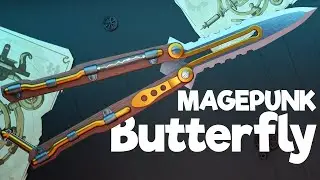 VALORANT Butterfly Knife Concept | Magepunk 2.0 | Blender 2.9