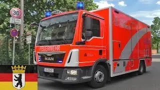 [BERLIN] ACHTUNG R&Ouml;NTGEN | Scan an Einsatzstelle + Alarmfahrt STEMO 6100 | Berliner Feuerwehr