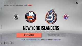 New York Islanders Jersey Quest Franchise Mode (2022-23 Away)