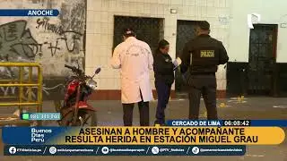 Ataque a balazos frente a estación Miguel Grau: asesinan a joven y hieren a su acompañante
