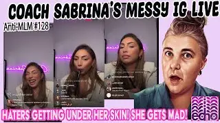 WFABB Coach Sabrina getting loose on IG and being challenged in the comments! It's CRINGE! #antimlm