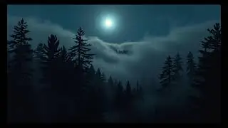 Mountain Ridge at Night with Owl Calls & Moonlight Glow – Deep Relaxation Ambience