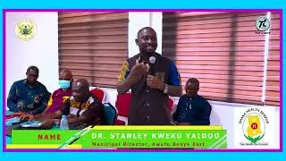 Dr. Stanley Kweku Yaidoo addressed & encouraged the Health personnel at Awutu Senya East Municipal