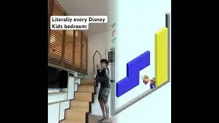 Every Disney Kids bedroom #Pov #funny #comedy #skit #shorts