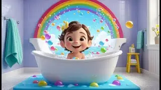 Splish, Splash, A Rainbow Bath | Fun Water Song for Kids | Interactive Nursery Rhyme for Toddlers