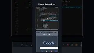 (Go Back) History Button In Js