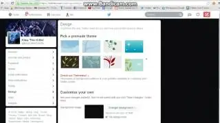How to change your twitter theme and background.