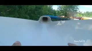 Wild River Falls Blue Slide on ride POV at Dollywoods Spash Country