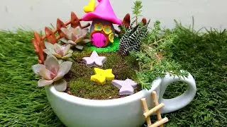 teacup garden diy | miniature teacup garden |  fairy garden ideas