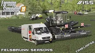 First CUT & making silage BALES | Animals on Felsbrunn Seasons | Farming Simulator 19 | Episode 156
