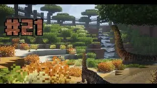 MY BIGGEST ENCLOSURE I'VE EVER BUILT! Minecraft Dinosaurs || Fossils and Archaeology Ep.21
