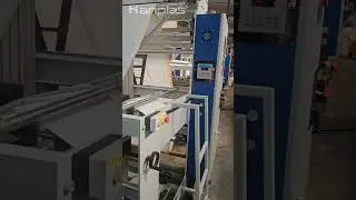 HP-RD-H Tear-free drawstring garbage bag on roll making machine   #garbagebag #trashbag