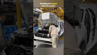 Step-by-Step: How a Car Bumper Goes On #assembly #automobile #automotive #manufacturing #factorytour