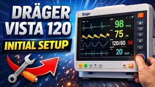 DR&Auml;GER VISTA 120 INITIAL SETUP #dragervista120 #cardiacmonitoring #vista120