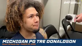 Michigan PG Tre Donaldson | NCAAT Auburn preview