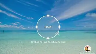 [No Bells] Find Your Peace with this Calming Beach Sound | BREATH BUBBLE (10 mins)