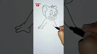 How to Draw Easy Jerry Drawing - Jerry Drawing Step by Step - Jerry Drawing #art #shorts
