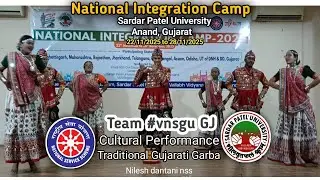 Team #vnsgu represented Gujarati Traditional Garba Cultural Performance At #spuniversity in NIC NSS.
