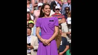 Why did Kate wear purple to Wimbledon? #princessofwales #katemiddleton #Wimbledon