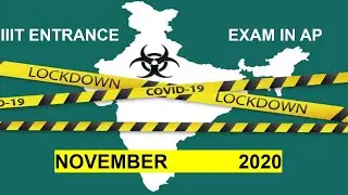 Entrance Exam for  IIIT colleges in Nov second week 2020 in AP