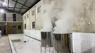 PEMASANGAN KETEL UAP BOILER MENGGUNAKAN KOMPOR OLI BEKAS UNTUK PABRIK TASUBA DI JOGJA