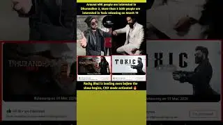 The pre release hype clearly shows where the audience excitement lies As per current interest.#toxic