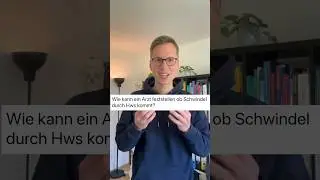 Schwindel durch die Halswirbels&auml;ule #physiotherapie #medizin #gesundheit #nackenschmerzen #hws