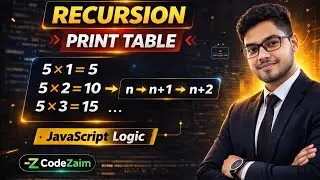 Recursion se Table Print karo in JavaScript | Easy Logic Explained #shorts #javascriptexamples