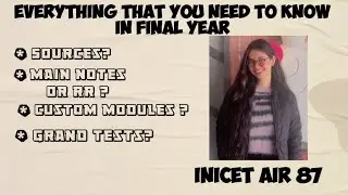 Final year mbbs :strategy and sources for neetpg /inicet ! Unfiltered and honest guidance 