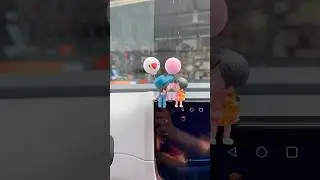 Cute Cartoon Couples Action Figure Figurines Balloon Ornament Car Dashboard Toys Decorative #shorts