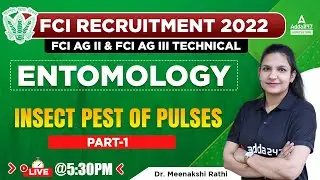 FCI Manager & FCI AG 3 Technical | Entomology by Dr Meenakshi Rathi | Insect Pest of Pulses