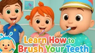 Learn How to Brush Your Teeth! 🪥 | Kiddiebdkids Nursery Rhymes & Kids Songs | #kidssongs 
