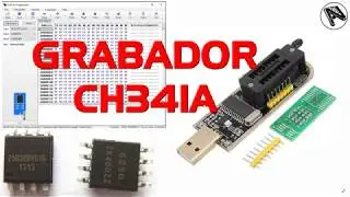 Interfaz Programador CH341a Grabador de memorias  EEPROM I2C ISP