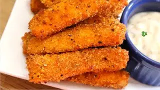 HOMEMADE Crispy Crunchy Salmon Fish Fingers in the Air Fryer | How to Make Fish Fingers
