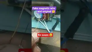 Fake magnetic wire and original 🤔#viralvideo #automobile #subcribemychannel #1million