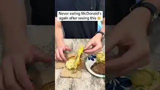 Never eating McDonald's again after seeing this #hack #food #burger