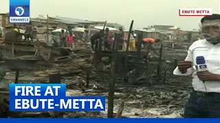 Fire Guts Shanties In Okobaba, Ebute Metta, Lagos