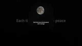 Peace over revenge