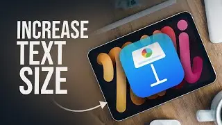 Как увеличить размер текста в Keynote для iPad (урок)