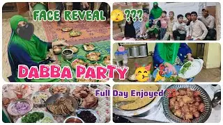 Dabba Party 🥳 🎉 Face Reveal 🫣?? Full Day Enjoyed ❤️Family vlogs||Maleka and kids