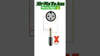 Xlr Pin To Aux Pin Circuit #ytshorts #trending #youtubeshorts