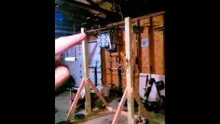 DIY pull up station (freestanding pull up bar)
