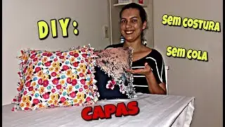 Capas para almofadas sem costura e sem cola