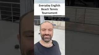 Learn the English word &ldquo;tournament&rdquo; at a beach tennis tournament! #english #englishvocabulary #esl
