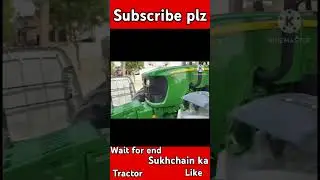 sukhchain ka tractor #fiber hood #john deere 4&times;4#farming